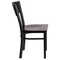 Emma and Oliver Decorative 3 Circle Back Metal Restaurant Dining Chair
